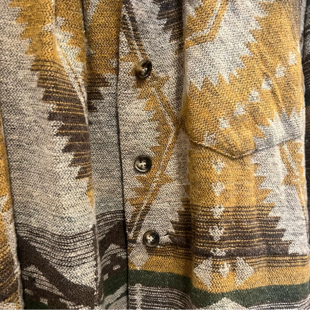 Aztec Collared Oversized Jacket - image 6